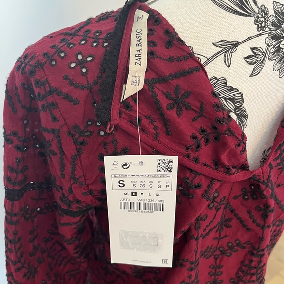 NWT 🏷️ Zara embroidered blouse - Picture 3 of 3
